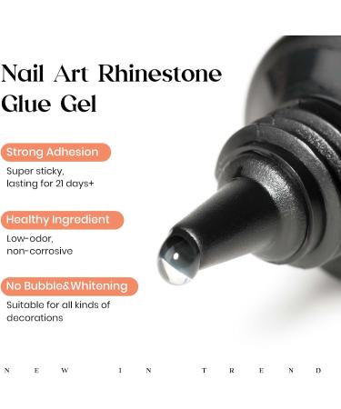  MIZHSE MIZHSE 3D Sculpting Gel with Chrome Powder 2 x 15g Rhinstone Clear Glue for Nail Design Silver/Gold Mirror Effect 5D Relief Sculpting - Buy Online on GoSupps.com