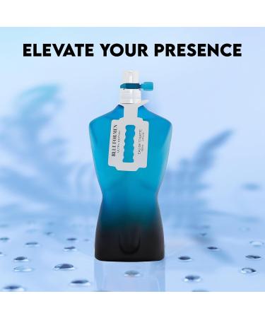 Blue For Men Ultra Sensual Woody Fragrance for Men | Long Lasting Cologne Aromatic Scent Eau de Parfum Natural Spray - Great Holiday Gift 3.4 Fl Oz/100 Ml - Buy Online on GoSupps.com