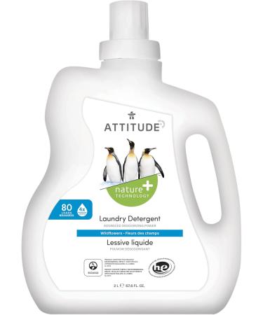 ATTITUDE Baby Laundry Detergent + ATTITUDE Laundry Detergent (Wildflowers) EWG Verified Plant and Mineral-Based HE Compatible 80 Loads (Concentrated) 2 Liters Each Detergent + Detergent 2 Liters - Buy Online on GoSupps.com