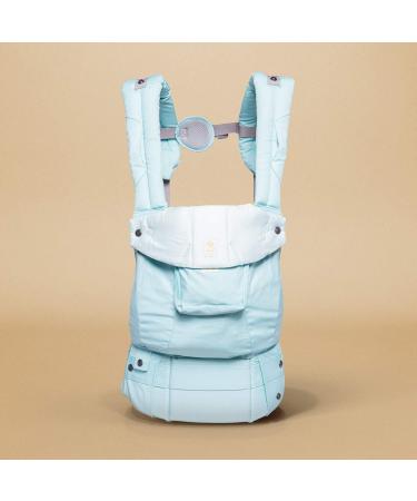 LLLbaby Organi-Touch 6-in-1 Ergonomic Baby Carrier | Lumbar Support | 7-45 lbs | Sea Glass Green - Buy Online on GoSupps.com