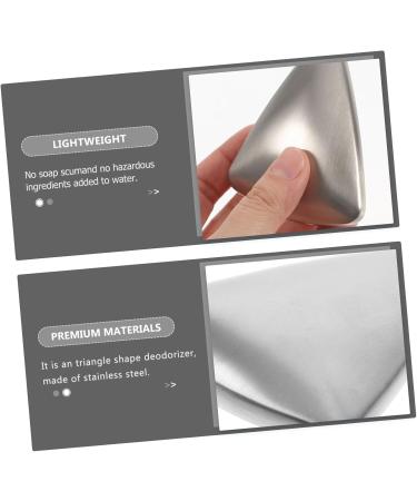 Angoily Stainless Steel Bar Soap Stainless Steel Soap Odor Remover Soap Hand Soap - Buy Online on GoSupps.com