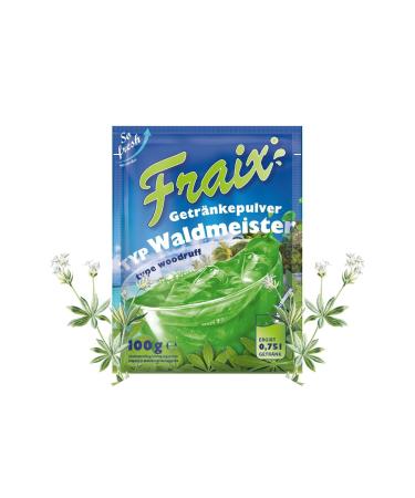 TSI Consumer Goods FRAIX Waldmeister drink powder 100 pieces 100 x 100 g value pack refreshing instant powder with floral flavor fruit powder perfect for picnic birthday party