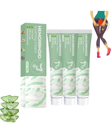 German Koltax Hemorrhoid Soothing Cream Natural Herbal Hemorrhoids Ointment Hemorrhoids Cream External Hemorrhoid Treatment Cream for All Ages (3 Pcs)