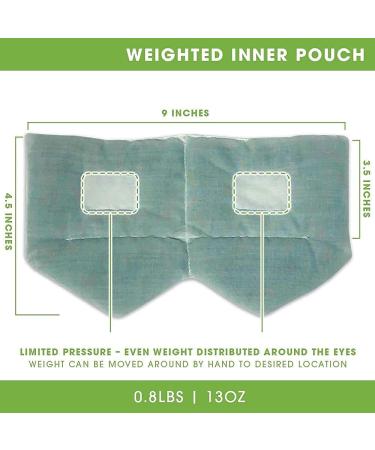 Black & Gray BARMY Weighted Sleep Mask (0.8lb/13oz) Bundle - Blocks Light for Relaxation and Comfortable Sleep - Buy Online on GoSupps.com