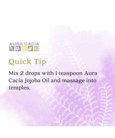 Aura Cacia 100% Pure Verbenone Rosemary Essential Oil - Certified Organic & GCMS Tested - 0.25 fl oz - Buy Online on GoSupps.com