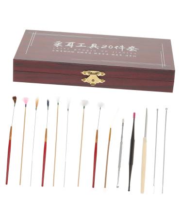Lurrose 1 Set Ear Picking Kit Cleaning Kit Camera Cleaning Kit Earbud Cleaner Ear Wax Remover Pick Goose Ear Pick Stick Ear Scoop Ear Picks Ear Wax Cleaning Tools Home Earpicks Red
