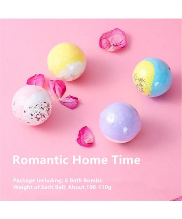 Y-KINZ Bath Bombs Gift Set 6 Pieces Foam Bath Bombs Vegetarian Bath Bombs Rich in Essential Oils Moisturizes Dry Skin Gifts for Women Mom Girlfriend - Buy Online on GoSupps.com
