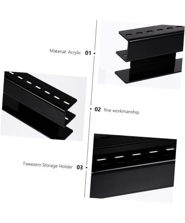 Angoily Eyelash Tweezer Holder Tweezers Storage Holder Display Stand Eyelash Tweezers Lashes Tweezers Lash Cluster Tweezers Eyelash Tool Tweezers Display Holder Acrylic Supplies Make up 17x8cm - Buy Online on GoSupps.com