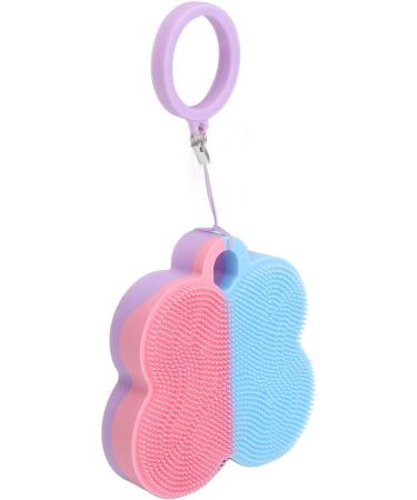 Qukaim Silicone Face Scrubber Facial Mask Brush Silicone Face Scrubber Set with Facial Mask Brush Blue Pink Skincare Tools Hanging Ring. - Buy Online on GoSupps.com
