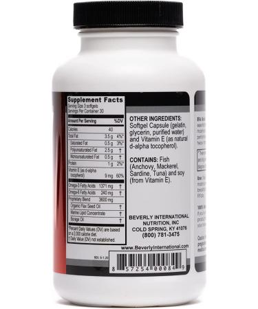 Beverly International EFA Gold 90 Softgel Capsules - The Ultimate Alternative to Fish Oil - 90 Count Pack - Buy Online on GoSupps.com