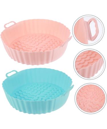 COLLBATH 2pcs Air Fryer Pan Airfryer Baking Pan Reusable Air Fryer Mat Air Fryer Baskets Tool Multifunction - Buy Online on GoSupps.com