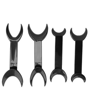 T-shaped opener lip holder black plastic 4 pieces dental T-shaped intraoral check double-head lip holder mouth opener