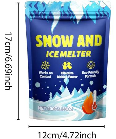 Windshield Ice Melter Agent - Fast Melting Liquid Winter Driving | 100g Transparent Formula with Quick Thaw Action Deicer Solution for Auto Trucks SUVs Vehicles Outdoor Camping Travel Safety - Buy Online on GoSupps.com