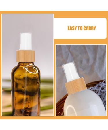 2PCS Bamboo Fine Mist Sprayer Pump Caps - Replacement Pump Tops for Perfume Essential Oil & Cosmetic Spray Bottles | International Shipping Available - Buy Online on GoSupps.com