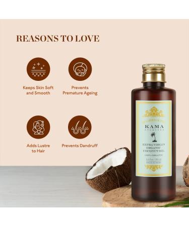 Kama Ayurveda Extra Virgin Organic Coconut Oil 200ml - Buy Online on GoSupps.com