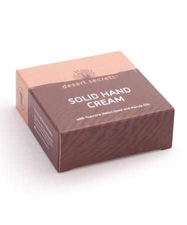 Desert Secrets Solid Hand Cream - Natural Moisturizer for Dry Skin with Marula Oil & Beeswax - 30g - Buy Online on GoSupps.com