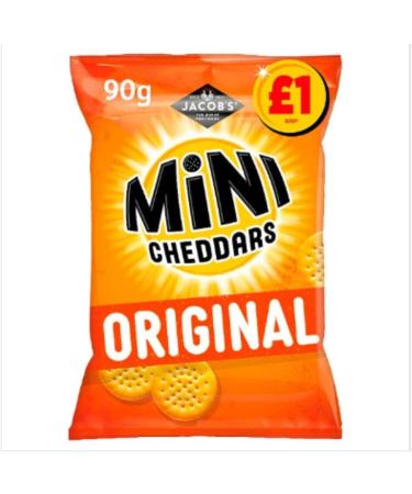Jacobs Mini Cheddars Snacks 90g x 15 (Original)