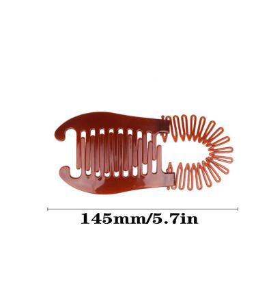Numblartd 3Pcs Elongated Interlocking Plastic Banana Clip Hair Combs - Stylish Hair Accessories for Ponytail Holder - Buy Online on GoSupps.com