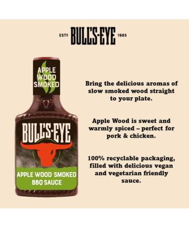 HJ Heinz UK Ltd BullsEye Applewood Smoked BBQ Sauce 300ml Applewood Smoked BBQ - Buy Online on GoSupps.com