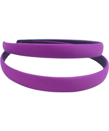 Topkids Accessories 1.5cm Alice Band for Girls and Women Hair Accessories for Girls Hair Bands for Women Alice Bands Adult Women Girls Headbands Hairbands Women (2pc Purple) 2pc Black - Buy Online on GoSupps.com