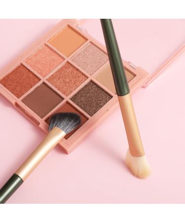 Yolev Nose Contour Brush Set - 2 Half Fan-Shape Brushes for Dark Circles & Puffiness | Under Eye Concealer & Makeup Blending Tools - Buy Online on GoSupps.com