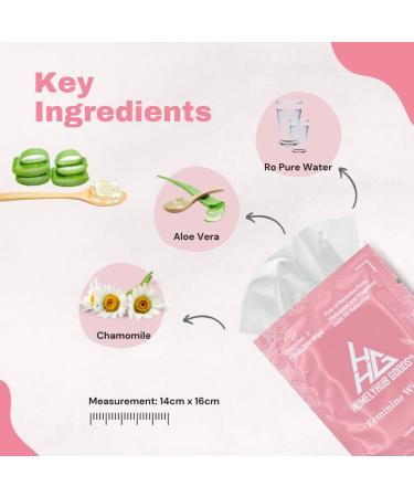 Feminine Flushable Wipes - Individually Wrapped Unscented Perfect for Travel - International Shipping - Buy Online on GoSupps.com