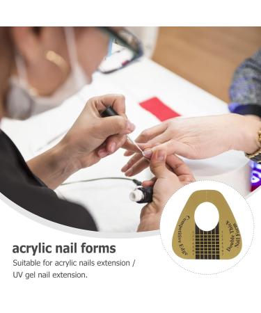 100pcs Manicure Sticker Tools - Double Thick Acrylic Nail Forms for Perfect Nail Art Tips - Buy Online on GoSupps.com