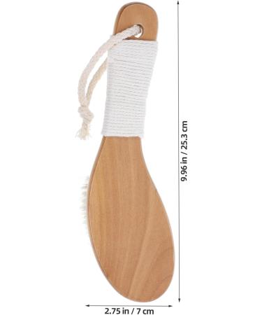 PATKAW Body Bathing Brush Horsehair Back Scrubber Bath Exfoliating Brush Bathroom Body Scrubber - Buy Online on GoSupps.com