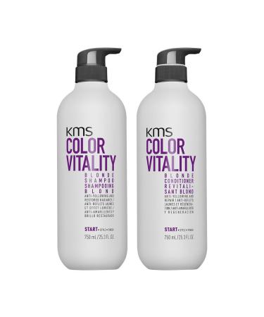 KMS California Color Vitality Blonde Shampoo 750 ml and Conditioner 750 ml