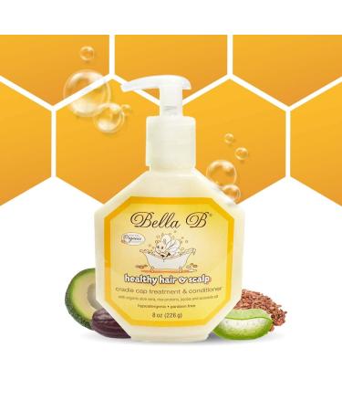 BELLA B Healthy Hair & Scalp Baby Cradle Cap Treatment 8 oz - Cradle Cap Treatment For Babies - Baby Conditioner Silky Hair Care - Cradle Cap Treatment For Toddlers - Conditioner For Babies