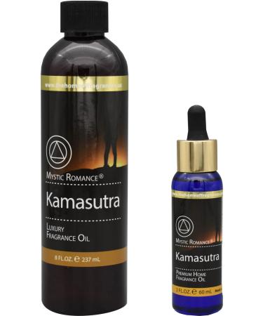 The Home of Fragrances - Set of 2 Bottles of Fragrance Oils - 2oz & 8oz (Kamasutra)