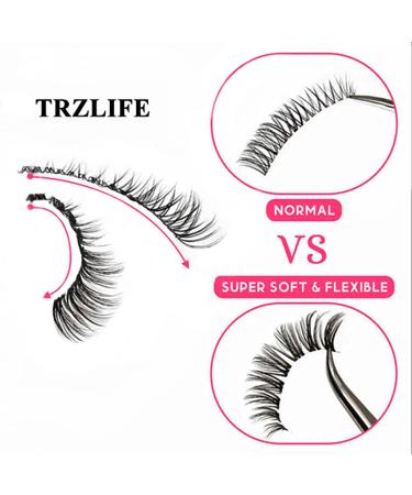 TRZLIFE Eyelash Clusters - 72 PCS DIY Individual Lash Extensions | Super Natural & Comfortable | Reusable False Eyelashes | Clear Band | 10/12/14mm Mix - Buy Online on GoSupps.com