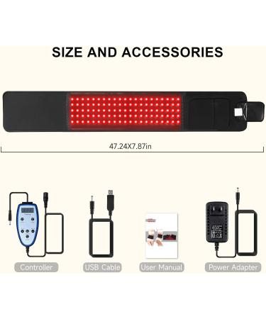 Red Light Lamp Belt Near Infrared Light with 105pcs 3 in 1 Chip Designed LEDs Portable for Home/Office/Trip with No Case - Buy Online on GoSupps.com