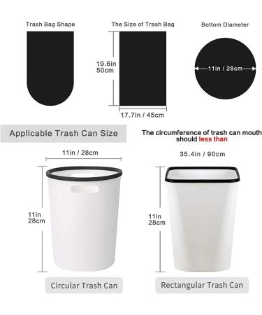 AuPHX 2 Gallon Biodegradable Trash Bags 100 Counts Kitchen Eco Friendly Garbage Bags Small Extra Thickening Trash Bags for Office Bathroom Kitchen Waste Home Yard Bins black - Buy Online on GoSupps.com