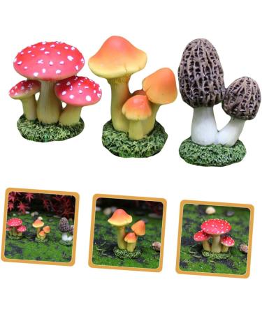 Toddmomy Mushroom Decor 6pcs Simulated Mushroom Flower Pots Plant Mushroom Statue Decor Mushroom Figure Mini Crafts - Buy Online on GoSupps.com