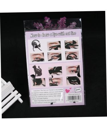 2PCS Cat Eyeliner Template Premium PVC Material Smoky Eyes Makeup Applicators Cat Shaped Eye Liner Guide Stencil Tool For Makeup Beginnereyeliner stencil - Buy Online on GoSupps.com