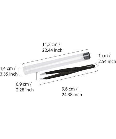 PARSA Beauty Professional Slanted Tweezers 9.6 cm - Made in Germany Eyebrow Plucking Includes Transport Box Premium Solingen Quality - Buy Online on GoSupps.com