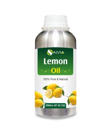 Lemon Oil (Citrus limonum) Essential Oil by Salvia (2000ml) 67.6 Fl Oz (Pack of 1)