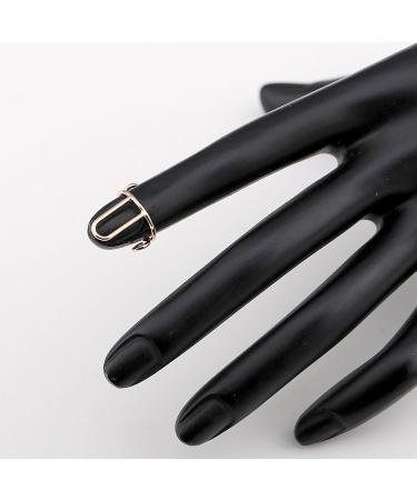 Cherjoury 10 Pack Adjustable Finger Nail Art Finger Rings Women Girl Jewelry Nail Rings Adjustable Fingertip Rings Copper Material Silver - Buy Online on GoSupps.com