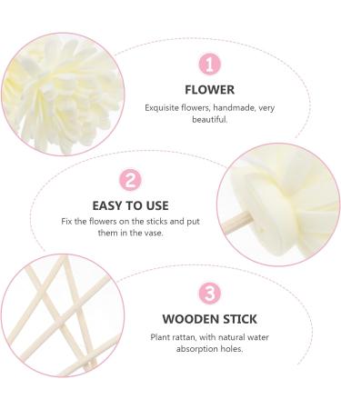Angoily 12-Piece Room Fragrance Diffuser Set | Rattan Reed Sticks & Artificial Rose Flowers | Home Office & Spa Aromatherapy - Buy Online on GoSupps.com