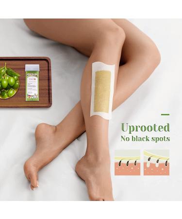 PINKZIO Aloe Roll On Wax Refills - 3 Pack for Legs and Arms - 3.52 Ounce - Depilatory Wax Cartridge Roll On for Wax Warmer - Buy Online on GoSupps.com