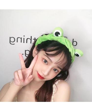 GoGoHerHome Cute Frog Headband for Washing Face & Makeup - Elastic Hair Band with Frog Eyes Design - Buy Online on GoSupps.com