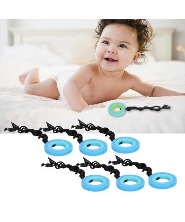 10PCS Baby Teething Necklace | Safe Silicone Chew Toy for Kids | Sensory Pendant Necklace (Dark Blue) - Buy Online on GoSupps.com