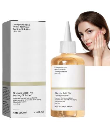 Glycolic Acid 7% Toning Resurfacing Solution Glycolic Sour 7% Toner Glycolic Acid Skin Toner Hydrating Toning Solution for Face Glycolic Acid Toner for Blemishes and Acne and Rejuvenate Your Skin