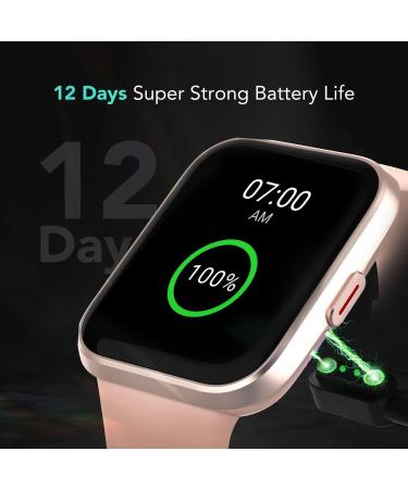 SKG Smart Watch V7 Pro Pink | Bluetooth Call, Fitness Tracker with Alexa Built-in, IP68 Waterproof, Heart Rate Monitor | 1.69 Smartwatch for Men and Women - Buy Online on GoSupps.com