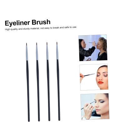 Housoutil 4pcs Fine Eyeliner & Lip Brush Kit | Soft Makeup Brushes for Eyeliner & Lips | Travel-Friendly Makeup Accessories - Buy Online on GoSupps.com