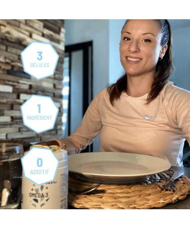 Omega 3 3000mg Defense Food Supplement Labeled Fish Oil High Concentration of EPA and DHA Highly Bioavailable 90 Capsules 1 Month Treatment Made in France Nutripure - Buy Online on GoSupps.com