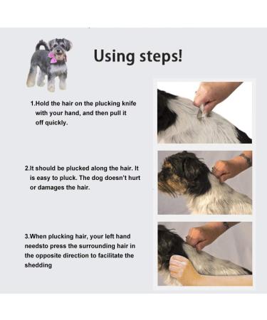 Yuip Dog Stripping Knife - Professional Ergonomic Tools for Dog Grooming | Wooden Handle & Trimmetters for Perfect Coat Care - Buy Online on GoSupps.com