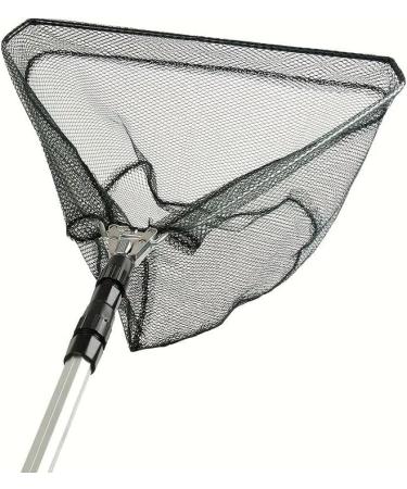 Telescopic Folding Fishing Landing Net 1.9m Pole Collapsible Extensible Aluminum long Handle Stainless Steel Triangular For Bird Fish Catch Aquarium Ponds Floating Objects Carp Trout - Buy Online on GoSupps.com