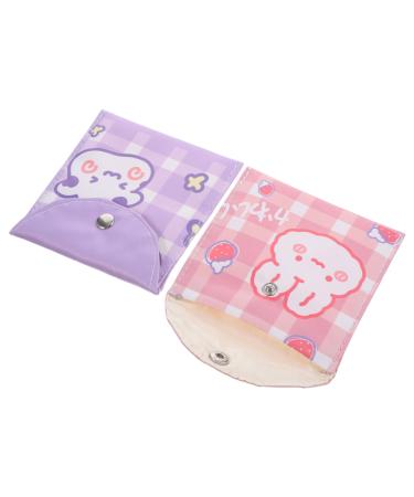Iwowhero 2 pieces of napkin storage bag multi-purpose gain pocket PAD storage bag women-period pocket girl pocket outdoor period pocket menstrual padster